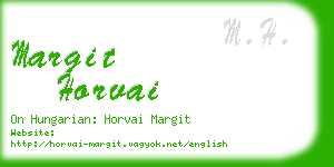 margit horvai business card